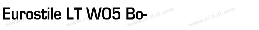 Eurostile LT W05 Bo字体转换